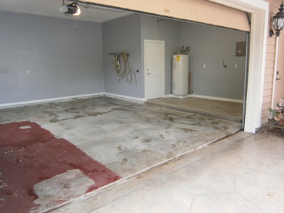 Garage Floor Before Painting